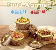 3pcs Marble Design Food Warmer
