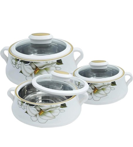 3pc hot pot food warmer - 3pc, set